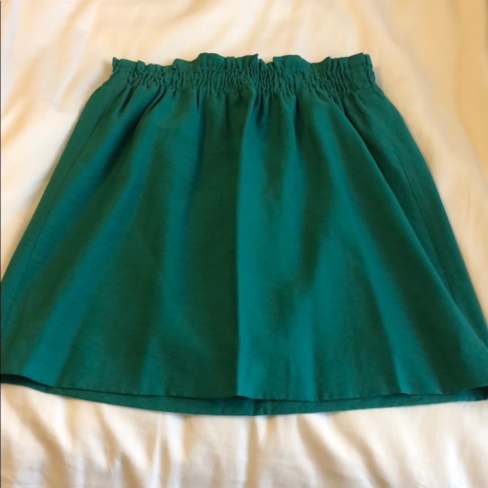 J Crew mint green mini skirt